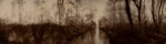 Giacomo Puccini, Canale della Bufalina a Torre del Lago, s.d., aristotipia montata in pagina di album con finestra, Archivio Puccini, Torre del Lago