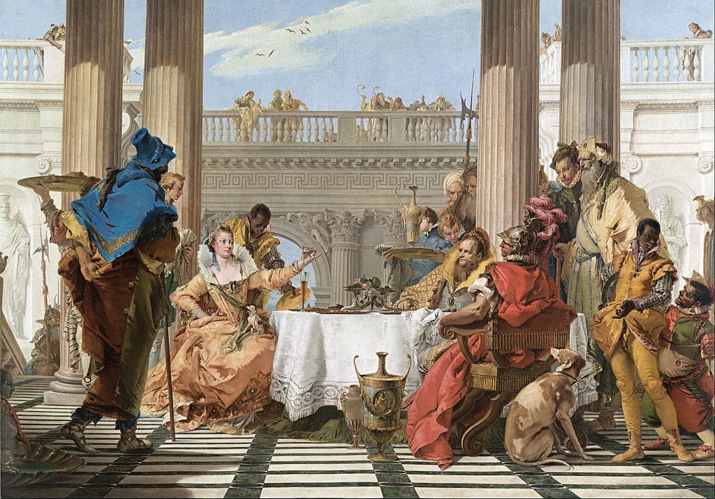 Giambattista Tiepolo, “Il banchetto di Cleopatra”, 1743-1744
