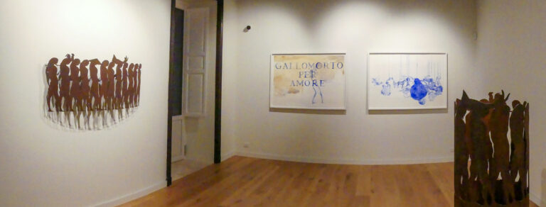 Giuseppe Gallo, Duplice è il movimento delle cose, installation view at Galleria Ellebi, Cosenza, 2024