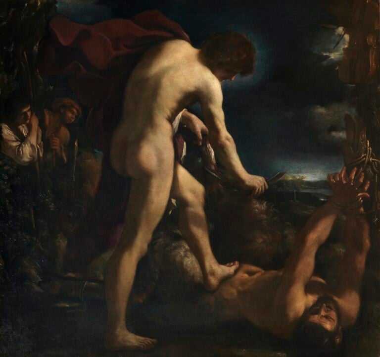 Guercino, Apollo scortica Marsia, 1618, Firenze, Gallerie degli Uffizi – Palazzo Pitti