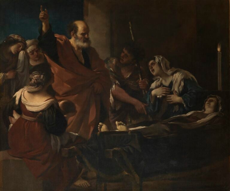 Guercino, Resurrezione di Tabita, 1618, Firenze, Gallerie degli Uffizi – Palazzo Pitti