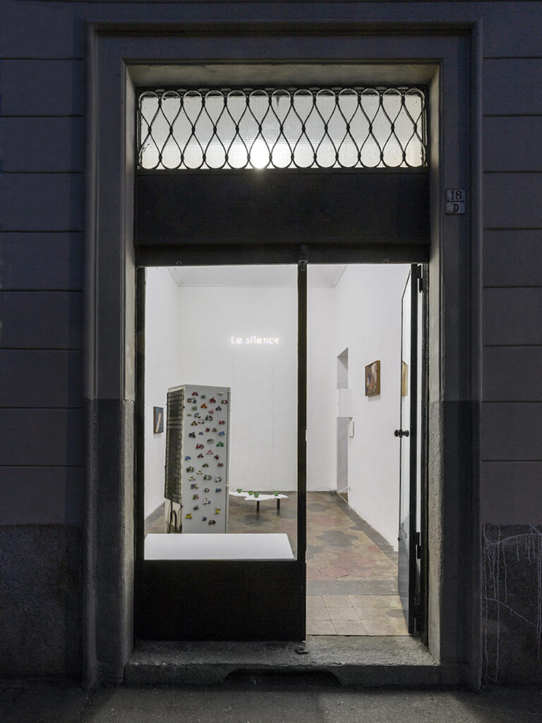 Isabell Heimerdinger and Jonathan Monk, 2024 installation view at Quartz Studio, Torino, 2024. Courtesy of the artists and Quartz Studio Torino. Photo Beppe Giardino 