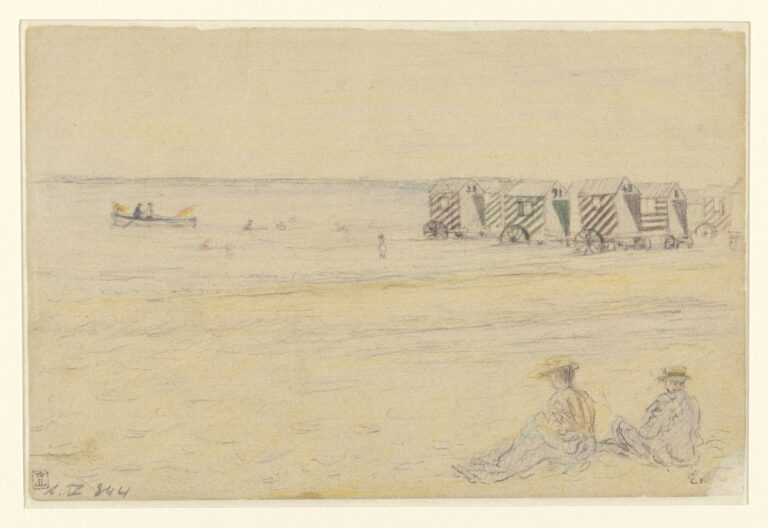 James-Ensor-A-couple-on-the-beach-s.d.-Coloured-pencil-on-paper-126-x-193-mm.-KBR-inv.-S.IV-344-A©-KBR