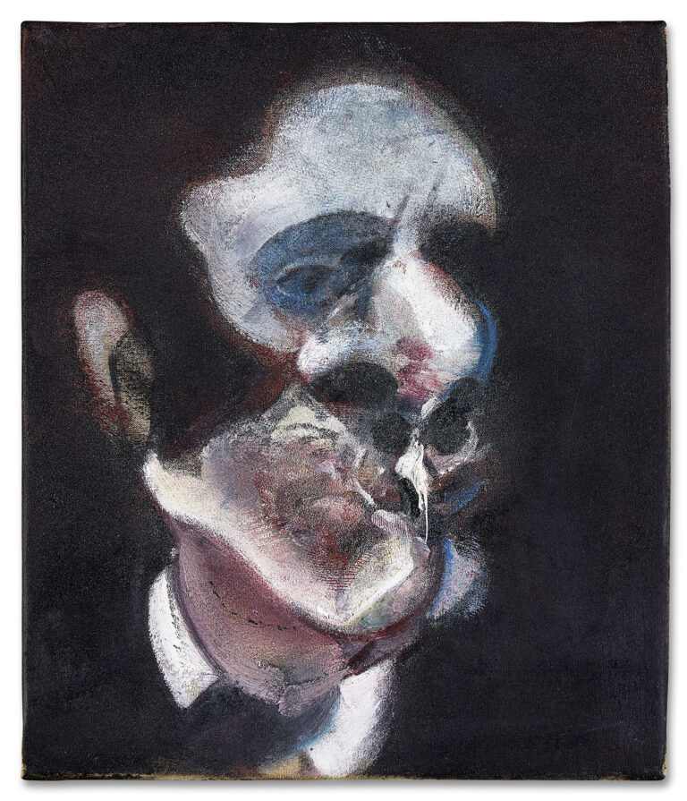 Lot 18. Francis Bacon, Portrait of George Dyer. Courtesy Sotheby’s