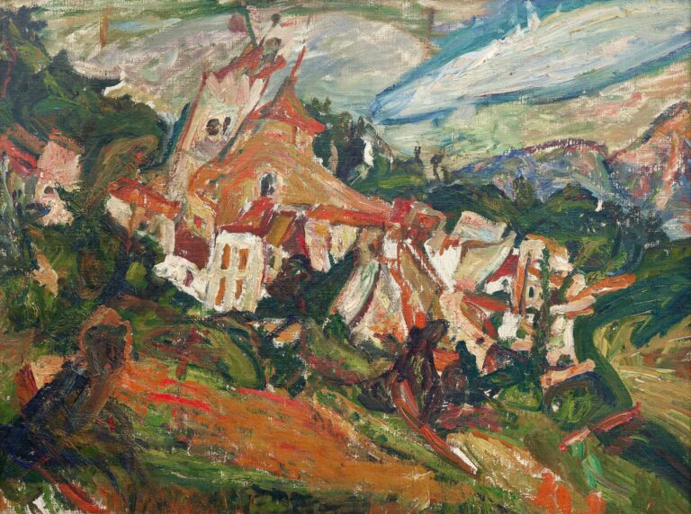 Lot 26. Chaïm Soutine, Maisons à Céret. Courtesy Sotheby’s