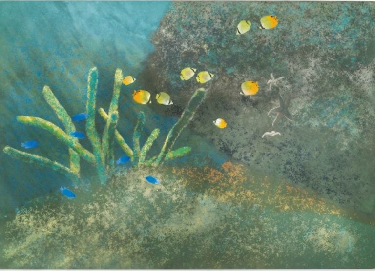 Michael Andrews, School III Butterfly Fish and Damsel Fish (1978). Courtesy Christie's Images Ltd.