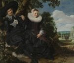 Portret van een stel, waarschijnlijk Isaac Abrahamsz Massa en Beatrix van der Laen, ca. 1622, Olieverf op doek, 140 × 166,5 cm, Rijksmuseum, Amsterdam