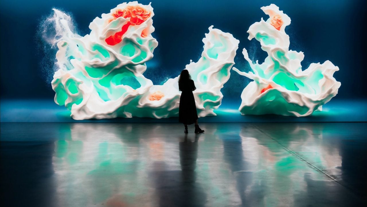 Refik Anadol, Artificial Realities Coral, Serpentine Gallery, Londra, 2023. Courtesy Refik Anadol Studios