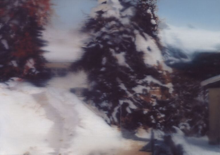 St. Moritz, Gerhard Richter, 1992. Olio su tela, 72 x 102 cm. Private Collection, Switzerland © Gerhard Richter 2023