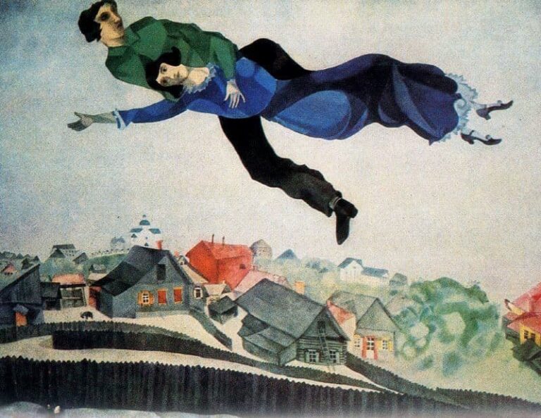 Sulla città (1918) Marc Chagall