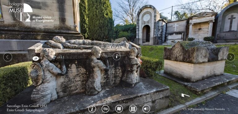 Virtual tour alla Certosa di Bologna, Sarcofago di Enio Gnudi