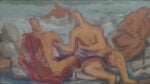Arturo Martini, Bagnanti, 1946, Carta pittura encausto. Museo Paesaggio Verbania