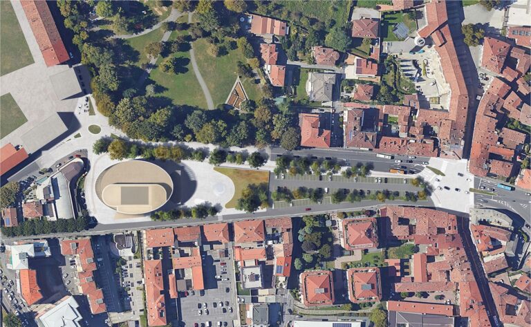 C+S Architects, rigenerazione urbana GAMeC Bergamo, planimetria 1:1000. Credits C+S Architects