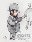 Ferdinand Bac, Caricature de Toulouse-Lautrec, 1890, inchiostro e matita su carta, Collezione privata