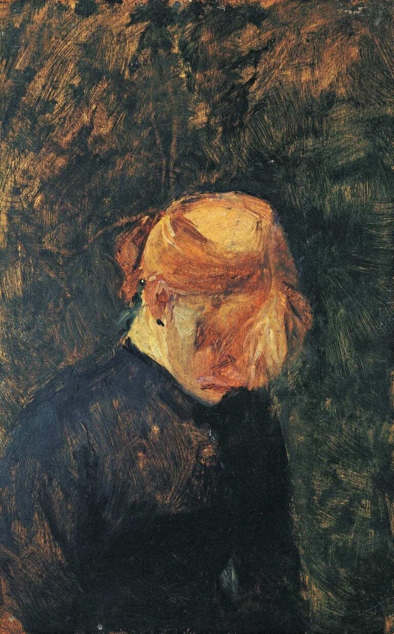 Henri de Toulouse-Lautrec, Carmen la rousse (recto) Carmen la rousse, tête baissée (verso), 1885 olio su tavola, Albi, Musée Toulouse-Lautrec