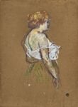 Henri de Toulouse-Lautrec, Mademoiselle Lucie Bellanger, 1896, olio su cartone, Albi, Musée Toulouse-Lautrec