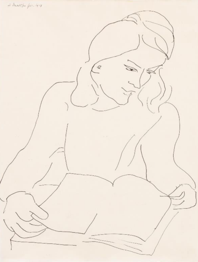 Henri Matisse, Ritratto di Annelise Nelck, 1944, venduto dalla Galerie Dina Vierny