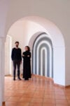 I fondatori di Marea Art Project Imma Tralli e Roberto Pontecorvo a Casa L'Orto. Courtesy Marea Art Project