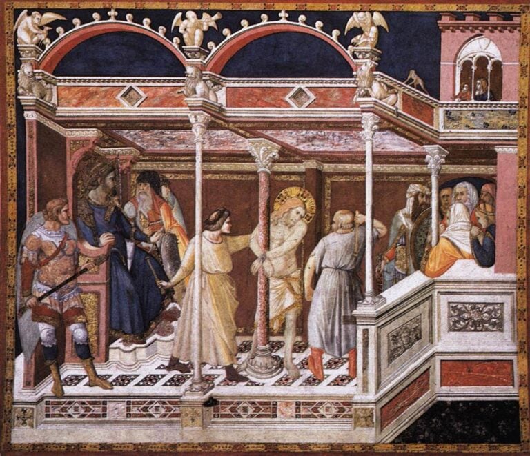 Pietro Lorenzetti, Flagellazione davanti a Pilato