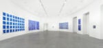 Simon Hantaï, Azzurro, installation view at Gagosian, Roma, 2024.