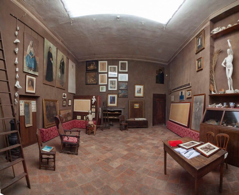 Veduta interna dello studio di Pellizza, 2019. Courtesy Musei di Pellizza. Photo Perotti