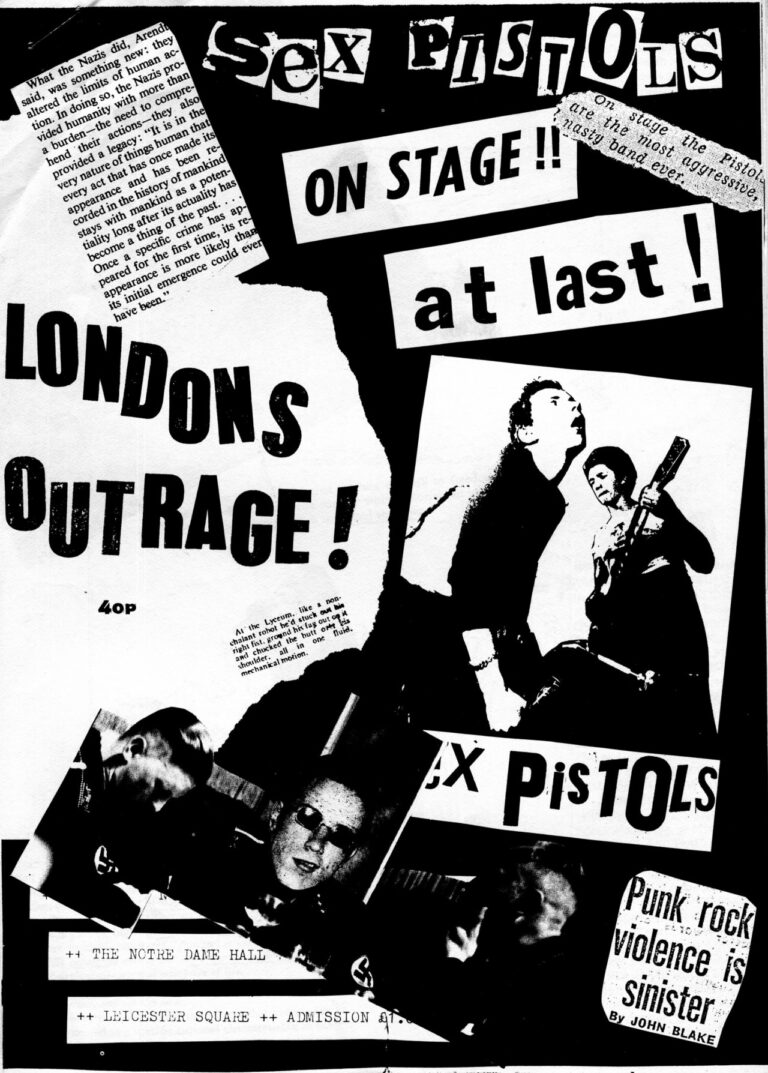3 jon savage londons outrage n1 1976 londra Cosa è il culto delle fanzine e qual è la sua storia. Un libro lo racconta