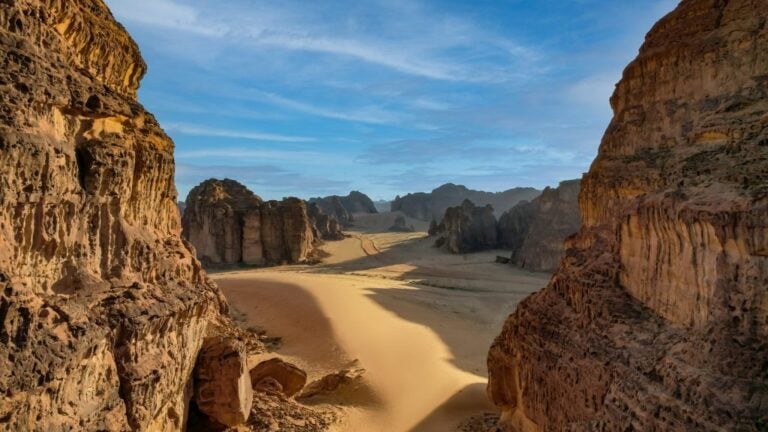 Wadi AlFann AlUla. Courtesy of the Royal Commission for AlUla