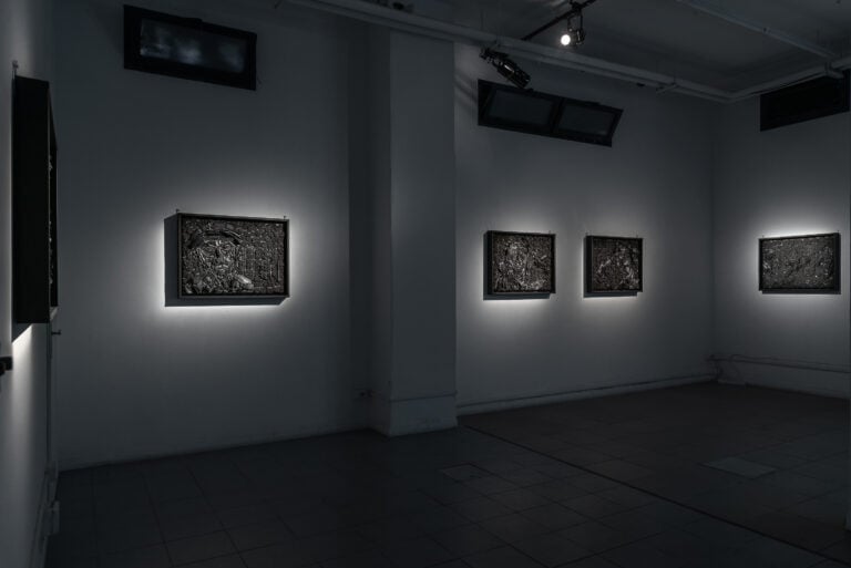 Chto Delat, Bird Works (2018 – 2024), 2024, installation view at The Gallery Apart, Roma, 2024. Courtesy The Gallery Apart Rome. Photo Eleonora Cerri Pecorella