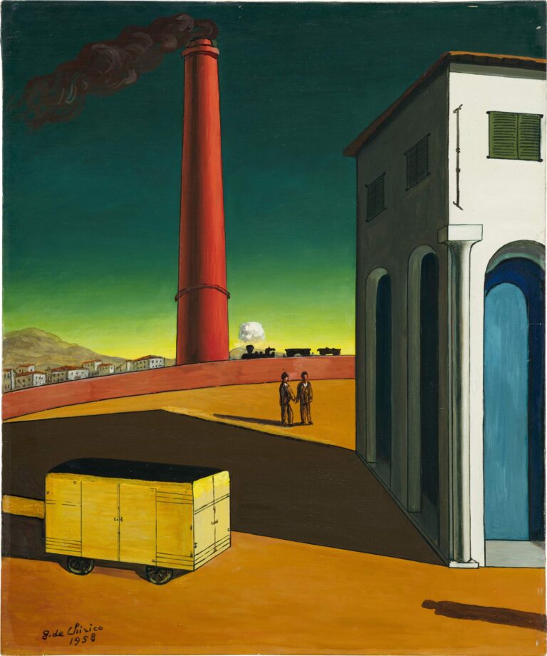 De Chirico, olio su tela, 1958-68, est. €140,000 - 180,000