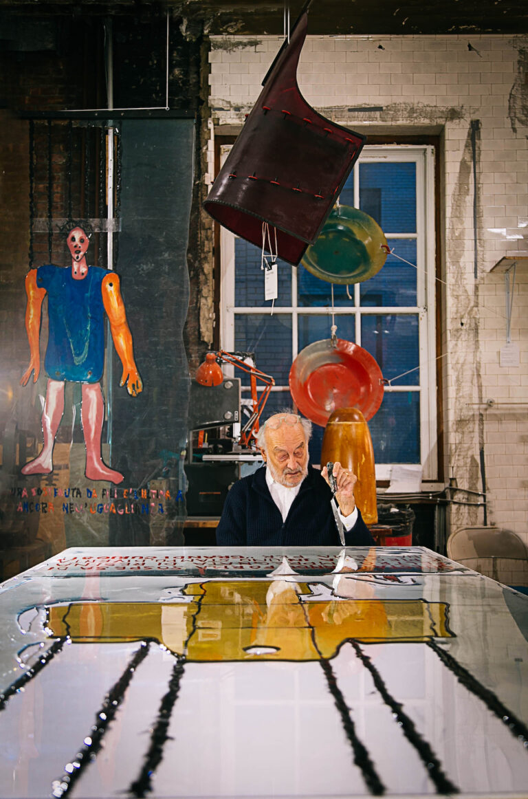 Gaetano Pesce at workingallery, 2019. Photo Olga Antipina