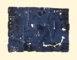georges noel la licorne bleue 2000 tecnica mista su carta 66 x 51 cm Gli universi materici di Georges Noël in mostra a Taranto 