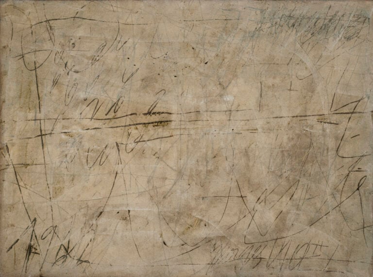 georges noel palimpseste vague 1961 tecnica mista su tela cm 96 x130 ph giorgio ciardo Gli universi materici di Georges Noël in mostra a Taranto 