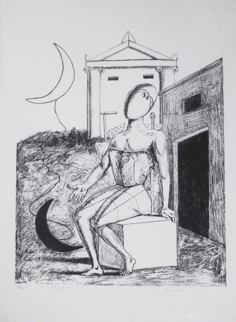 Giorgio de Chirico, Luna Spenta,1970
