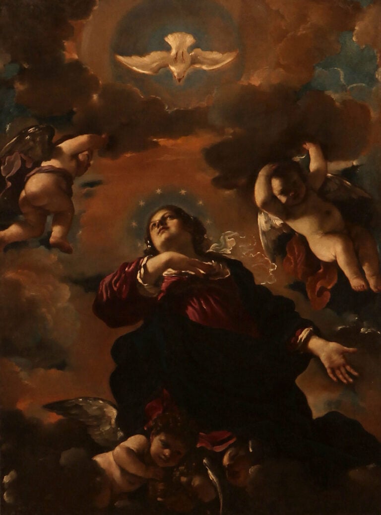 Guercino, Assunta, 1620 , olio su tela, 224 x 166 cm, Cento, Pinacoteca San Lorenzo (dalla Chiesa del Santissimo Rosario)