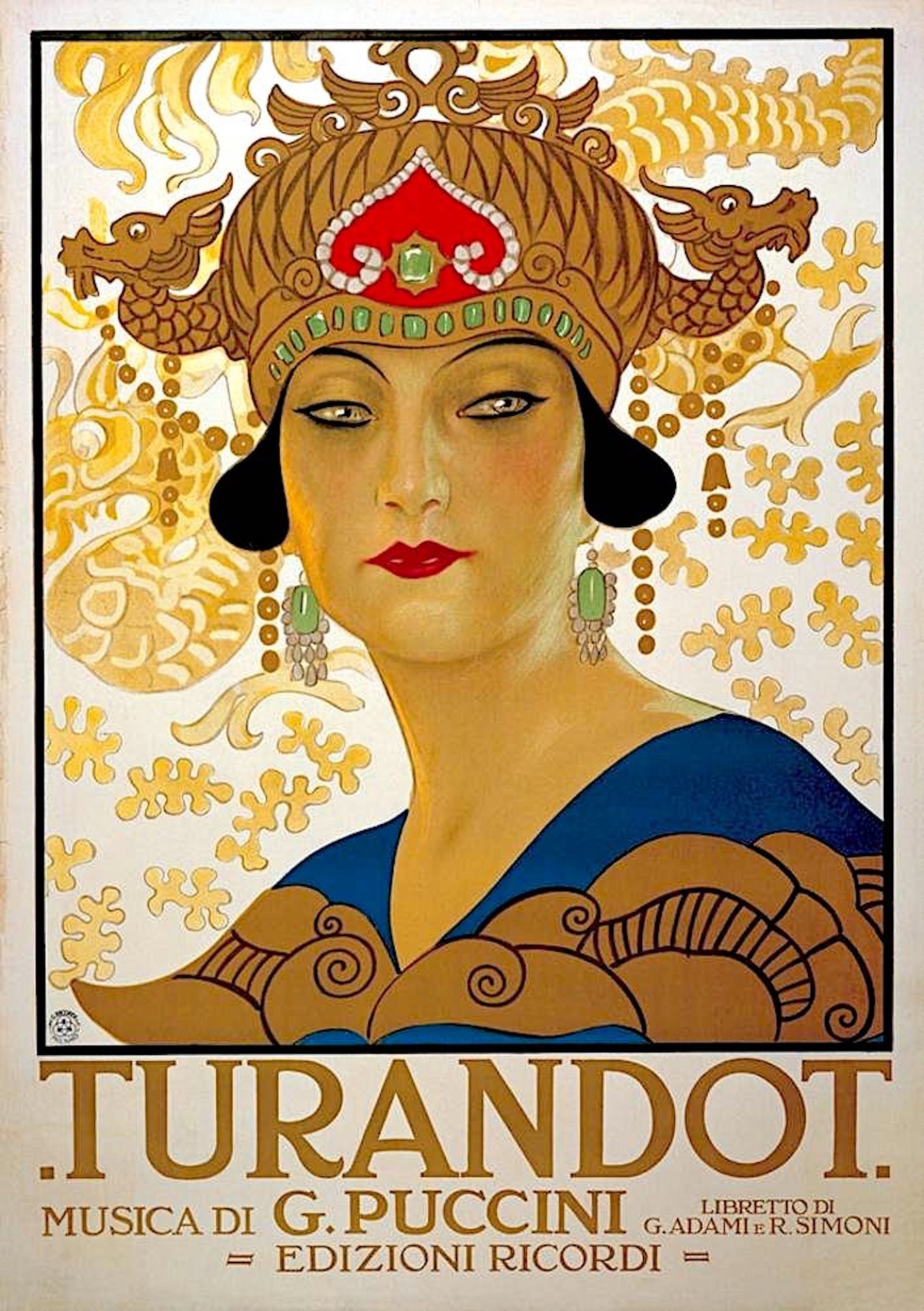 Locandina di Turandot, 1926. Teatro alla Scala di Milano