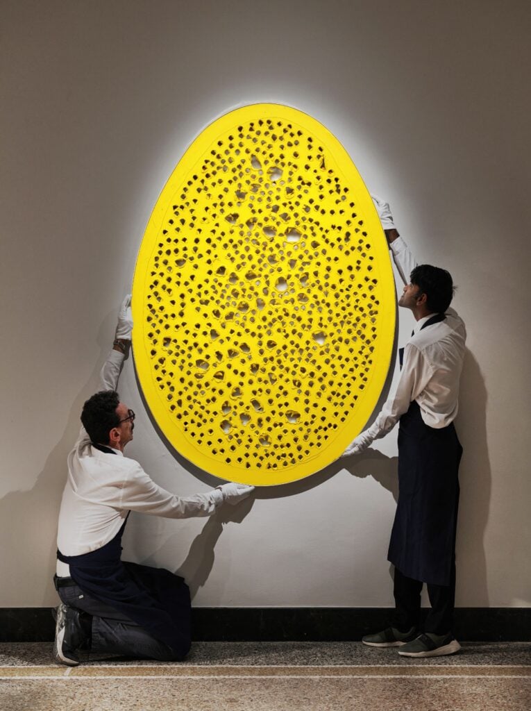 lucio fontana concetto spaziale la fine di dio est 20 30m Lucio Fontana superstar alle aste di Sotheby's tra Milano e New York