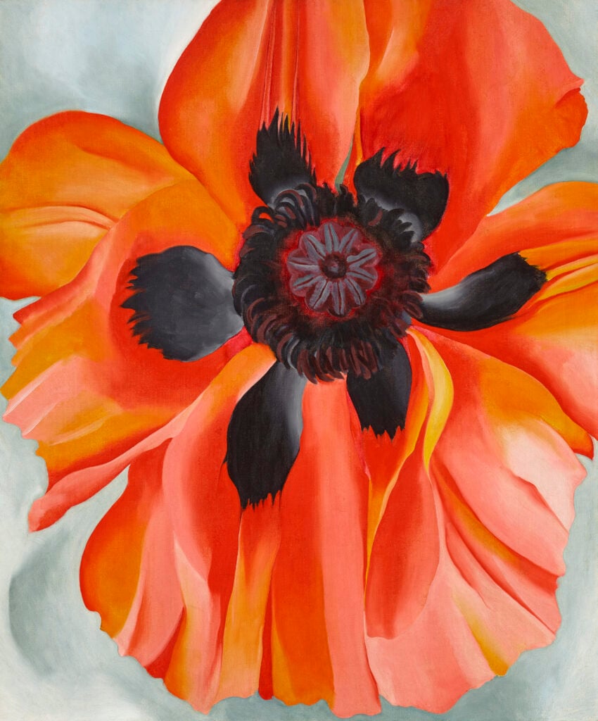 Georgia O'Keeffe, Red Poppy (1928). Courtesy Christie's Images Ltd.