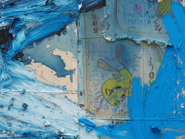 Oscar Murillo, Disrupted Frequencies. Courtesy the artist. Photo Tim Bowditch and Reinis Lismanis
