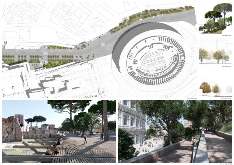 Labics, Progetto per la Nuova Passeggiata dei Fori Imperiali, render