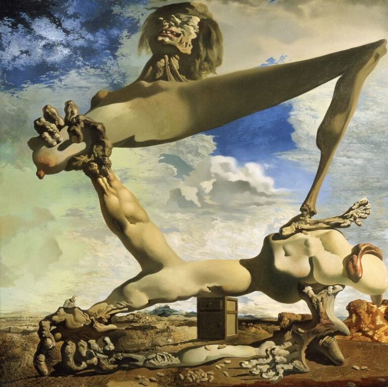Salvador Dalì, Construction molle aux haricots bouillis (Prémonition de la guerre civile), 1936 © Philadelphia Museum of Art, Philadelphia (Pennsylvania). The Louise and Walter Arensberg collection © Fundació Gala-Salvador Dalí, Figueres / Sabam Belgium, 2024
