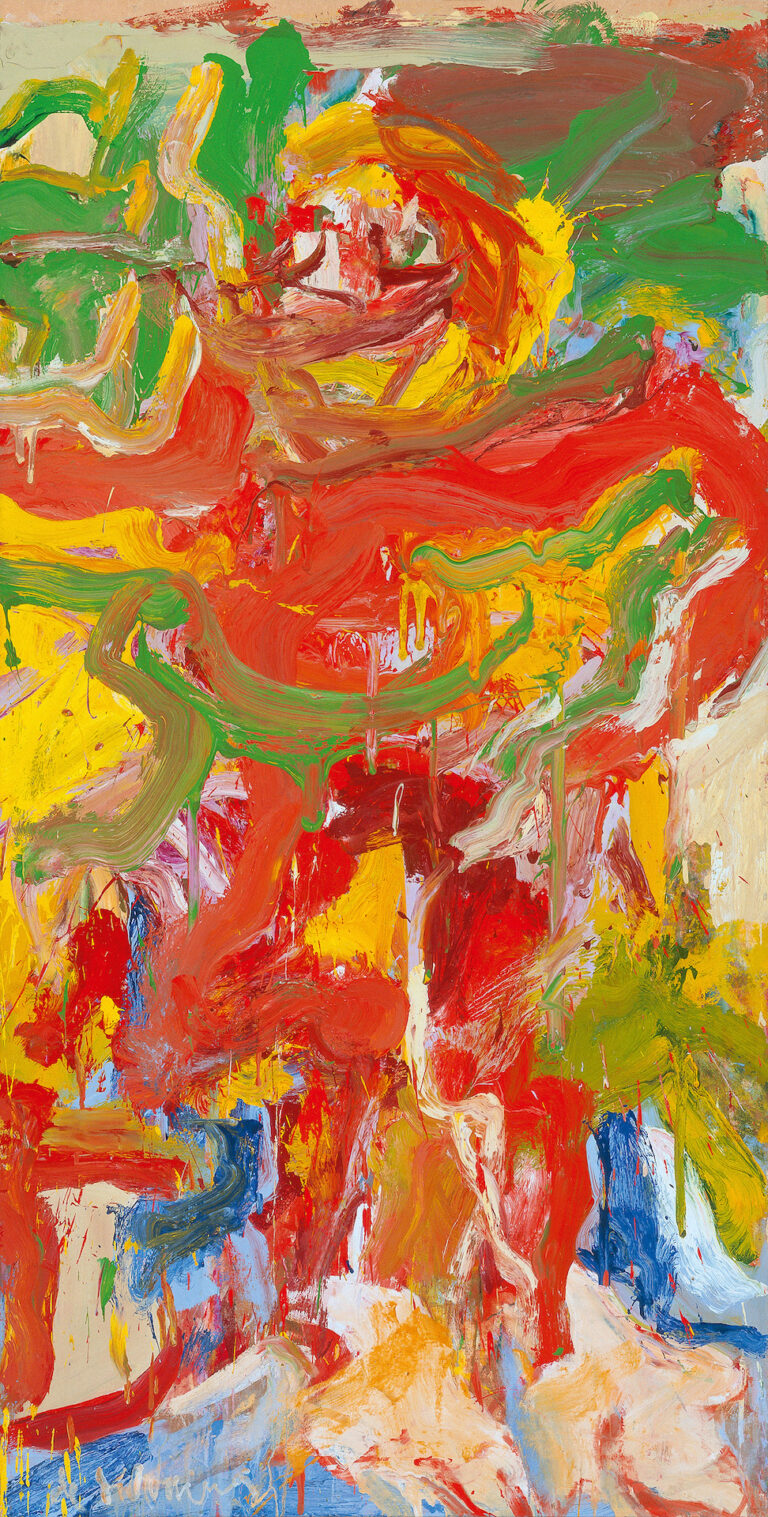 willem de kooning red man with moustache 1971 oil on paper mounted on canvas museo nacional thyssen bornemisza madrid c 2024 the willem de kooning foundation siae Quanto sono stati importanti i viaggi in Italia per il grande artista Willem De Kooning? 