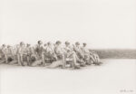 yuan goang ming what lies beyond us pencil on paper 30 x 43 cm 2024 c yuan goang ming Taiwan è alla Biennale Arte di Venezia con una raccolta di video sulla guerra permanente