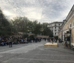 Progetto Costellazione” 2023, a cura dell’Associazione studentesca ArchA sul piazzale di fronte all’ex-biblioteca del Dipartimento di Architettura. Photo © Martina Pietropaoli