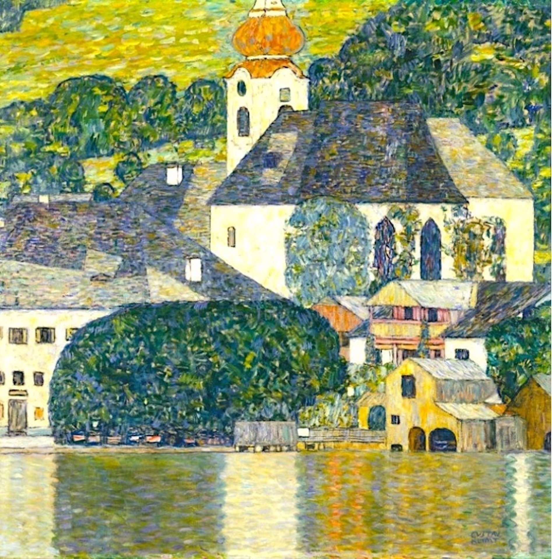 Gustav Klimt, Kirche in Unterach am Attersee, 1916, Heidi Horten Collection