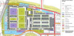 Sistemazione degli spazi aperti e dei parcheggi. Progetto per l’insediamento dell’Università degli Studi Roma Tre nell’area dell’Ex-Mattatoio © Arch. Francesco Damiani