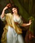 angelica kauffman portrait of emma lady hamilton as muse of comedy 1791 oil on canvas 127 x 1016 cm private collection Angelica Kauffmann, l’eroina della pittura femminile in mostra a Londra