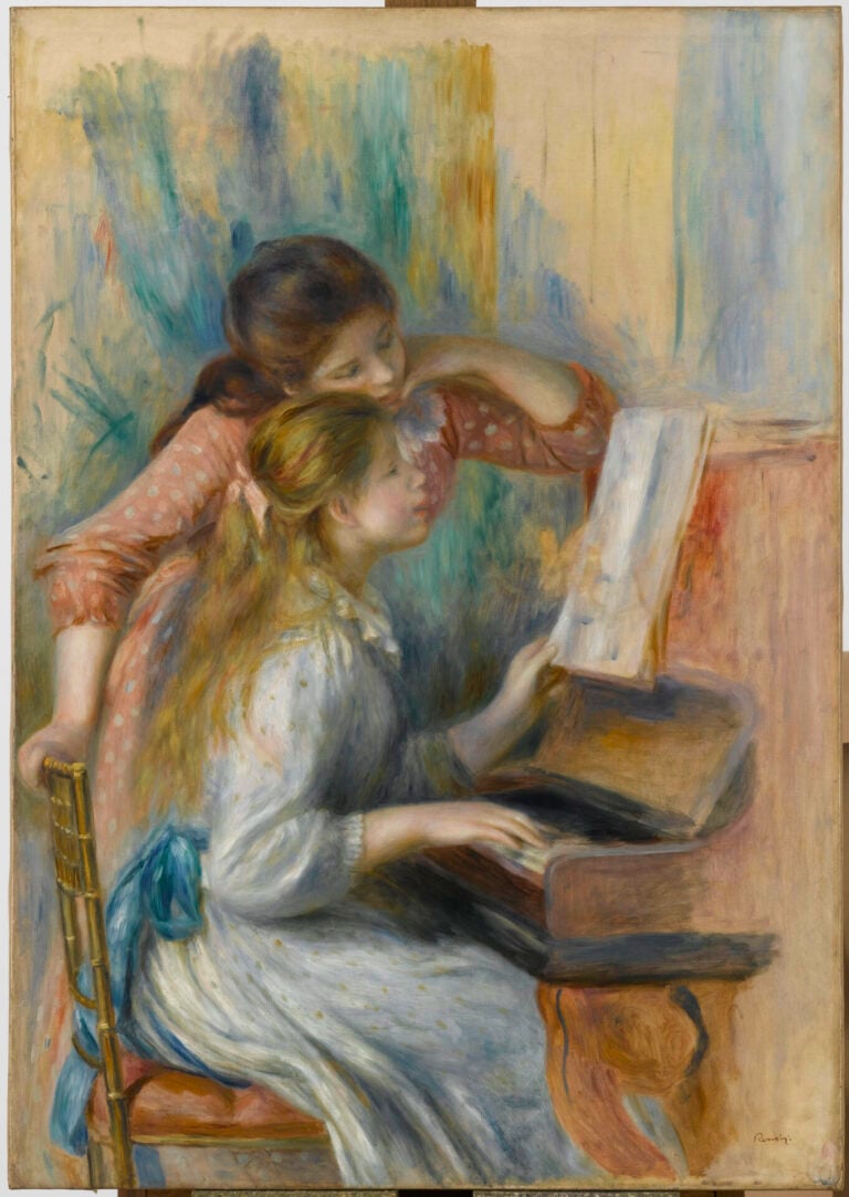 auguste renoir jeunes filles au piano c 2024 rmn grand palais franck raux distphoto scala firenze A Milano un dialogo espositivo tra Renoir e Cézanne