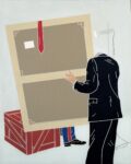 Emilio Tadini, L’uomo dell’organizzazione, 1968, collezione privata, Courtesy Gió Marconi, Milano