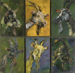 Giancarlo Vitali, Ritratto di capre, 1990, 62.5x61 cm, Olio su tela
