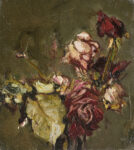 Giancarlo Vitali, Rose appassite, 1995, 25x28 cm, Olio su tavola
